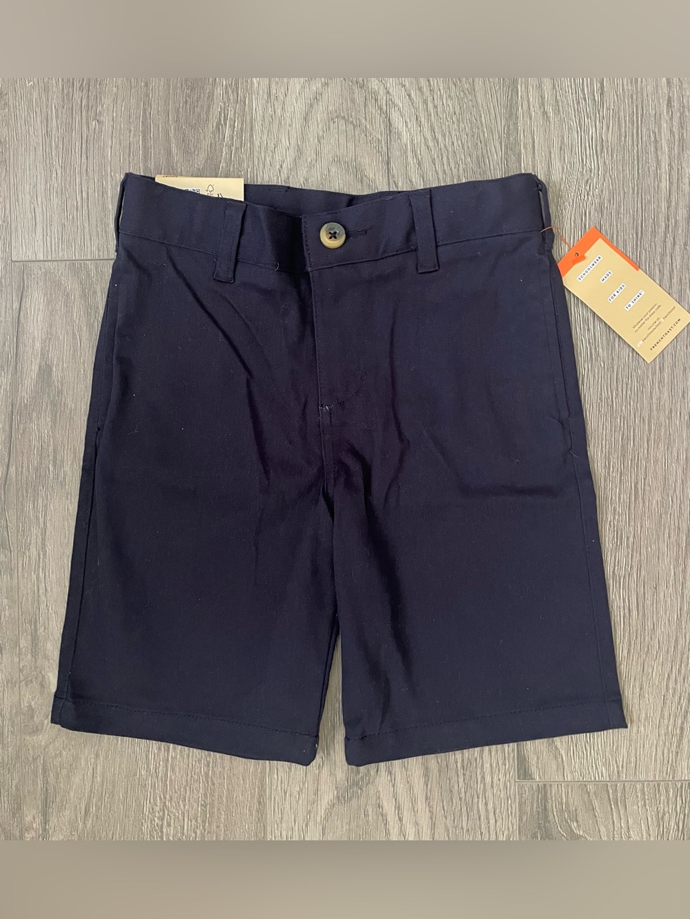 French Toast NWT Boys Chino Shorts School Uniform 7 Navy Blue Pockets Schoolwear